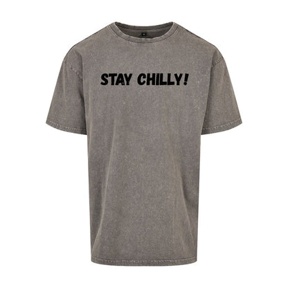 IBH STAY CHILLY! Oversized T-Shirt - Black Print
