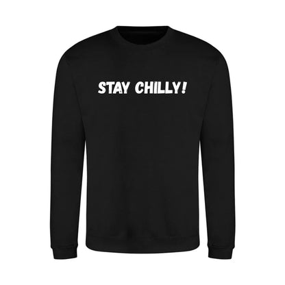 IBH STAY CHILLY! Sweatshirt - White Print