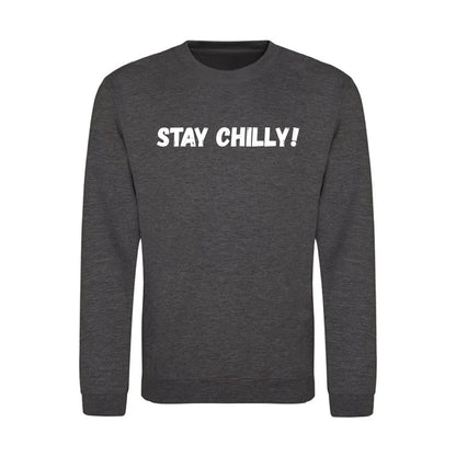 IBH STAY CHILLY! Sweatshirt - White Print
