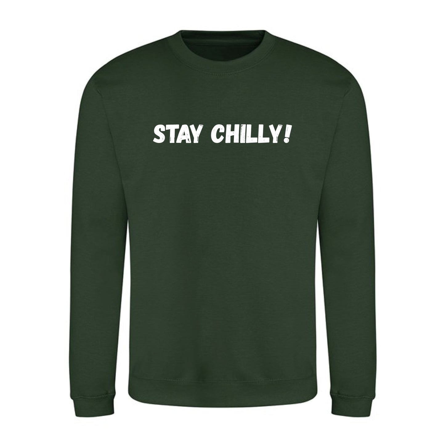 IBH STAY CHILLY! Sweatshirt - White Print