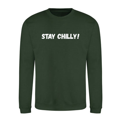 IBH STAY CHILLY! Sweatshirt - White Print