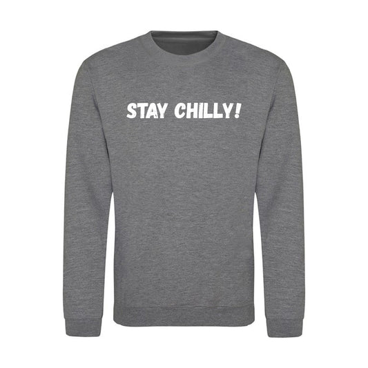 IBH STAY CHILLY! Sweatshirt - White Print